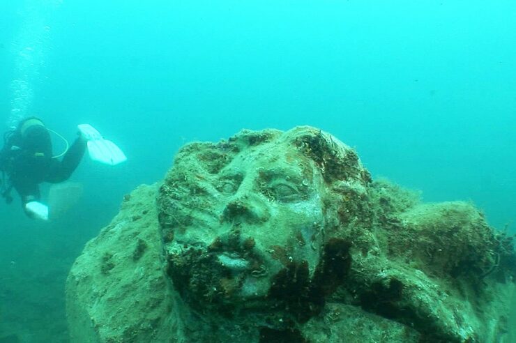 Image for The underwater sculptures tackling illegal trawling