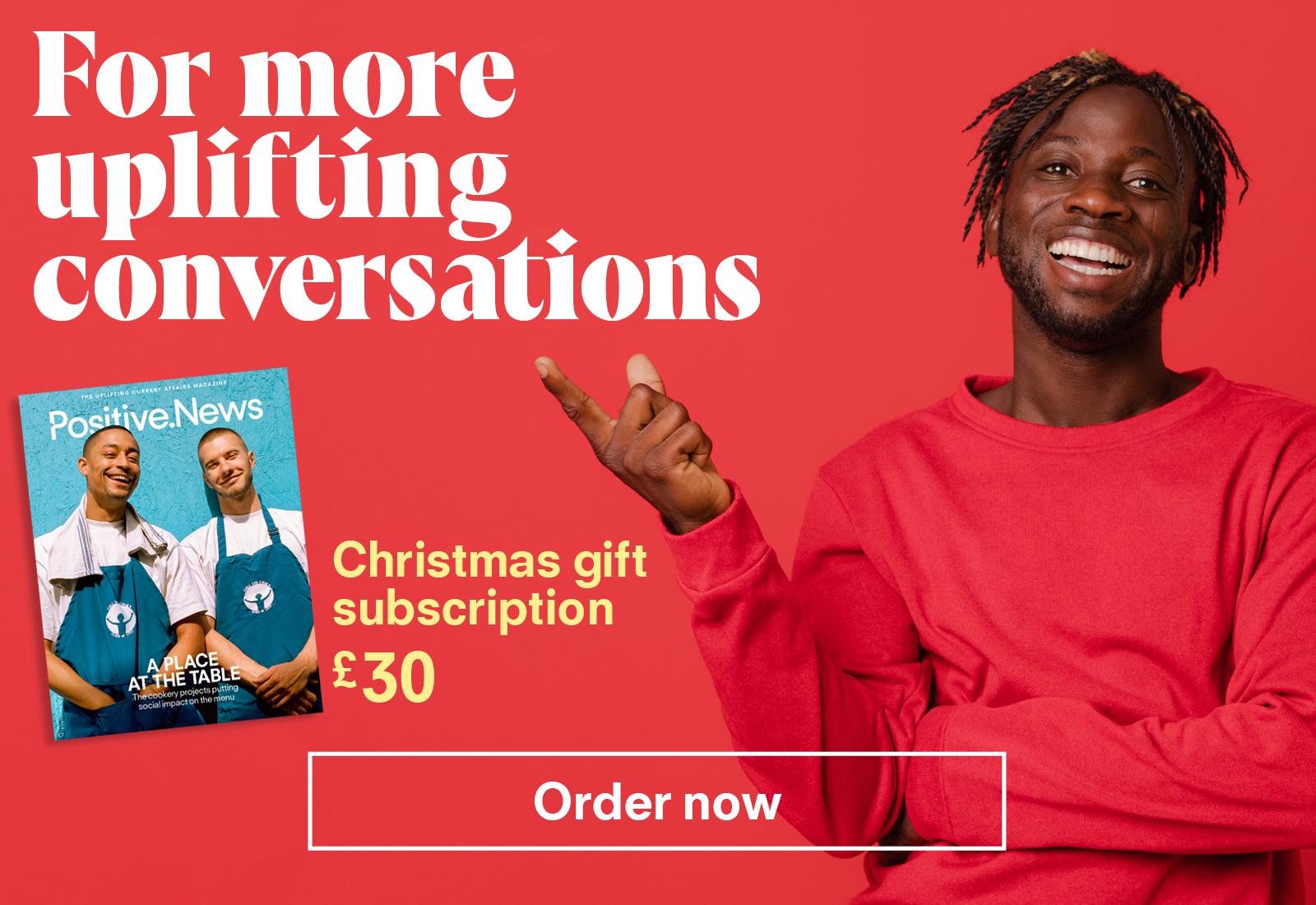 Positive News Christmas gift subscription